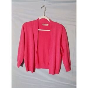 Grace Karin Sweater Women’s Large Open Front Long Sleeve Cardigan Pink